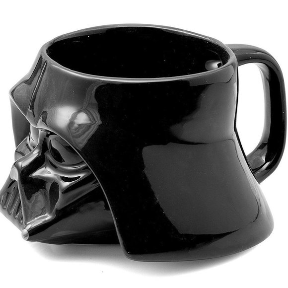 Disney Star Wars Darth Vader Mug with Lid 3D Character Coffee Black - Picture 2 of 5